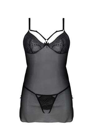 Nuisette Drosera et string ouvert – Passion ECO Collection - 94edenstreet.com - sexshop en ligne