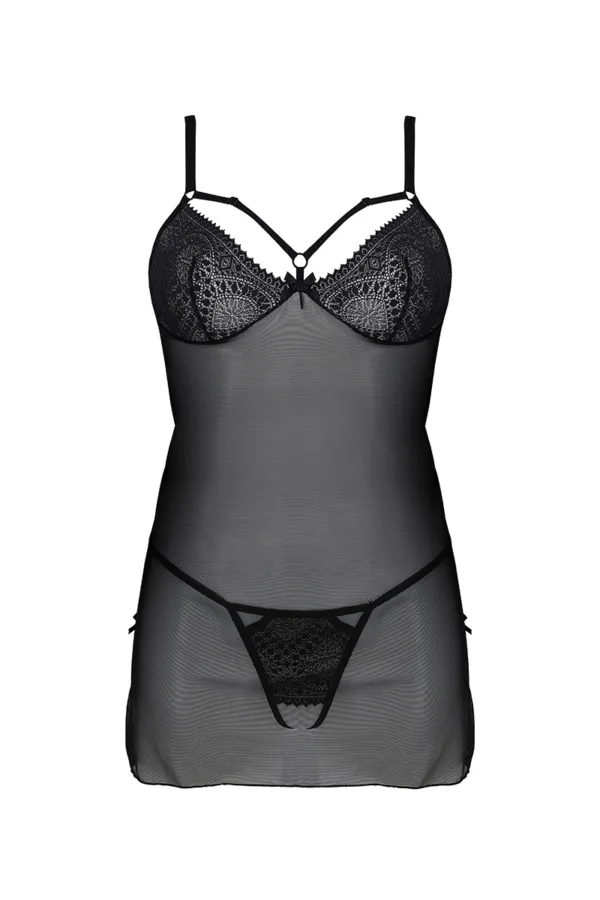 Nuisette Drosera et string ouvert – Passion ECO Collection - 94edenstreet.com - sexshop en ligne
