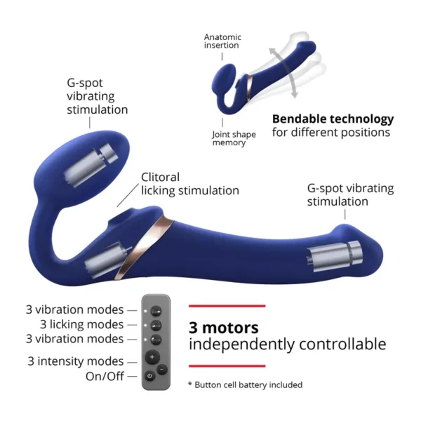 Strap-on-me Multi Orgasm bleu nuit XL