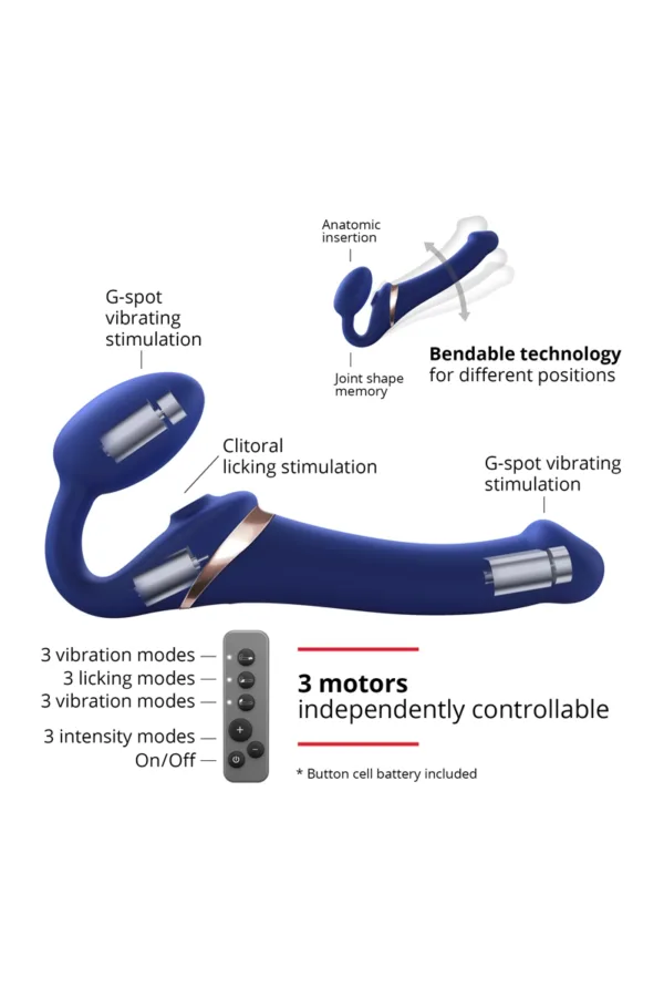 Strap-on-me Multi Orgasm bleu nuit XL - 94edenstreet.com - sexshop en ligne