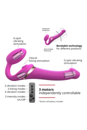 Strap-on-me Multi Orgasm Fuchsia M - 94edenstreet.com - sexshop en ligne
