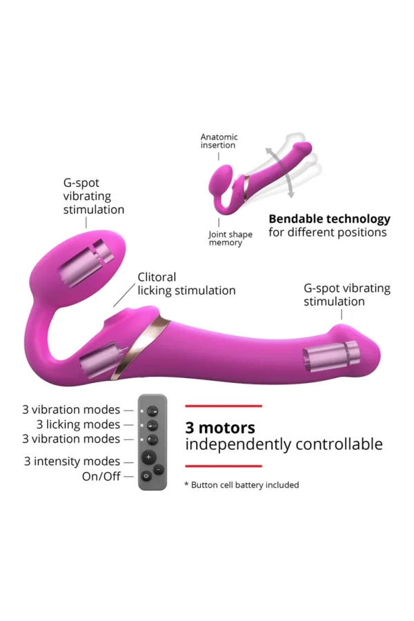Strap-on-me Multi Orgasm Fuchsia XL - 94edenstreet.com - sexshop en ligne