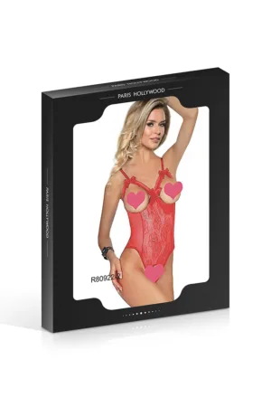 Body rouge ouvert – Paris Hollywood - 94edenstreet.com - sexshop en ligne