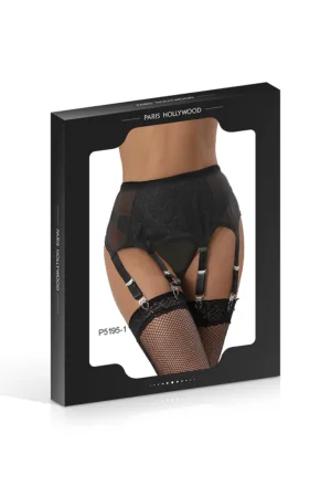Porte-Jarretelles à 6 clips et string - 94edenstreet.com - sexshop en ligne