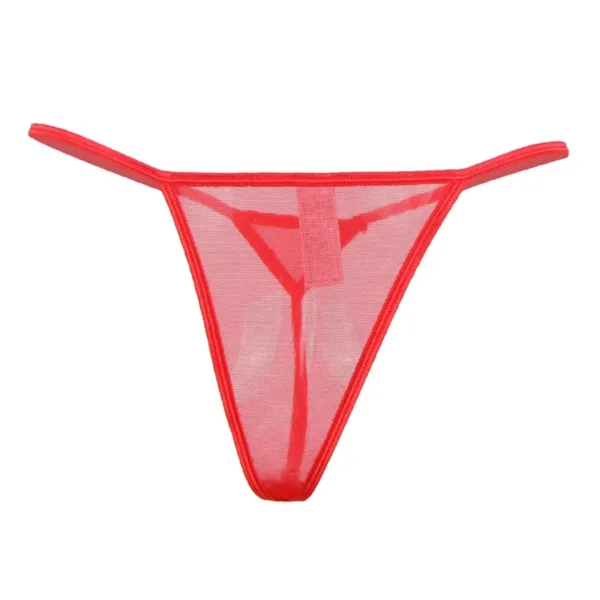 Porte-jarretelles rouge et string