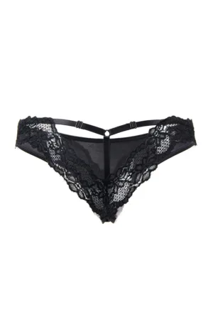String brésilien noir Paris Hollywood - 94edenstreet.com - sexshop en ligne