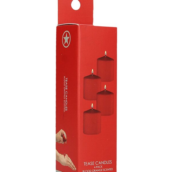 4 bougies SM rouges parfumées – Ouch!