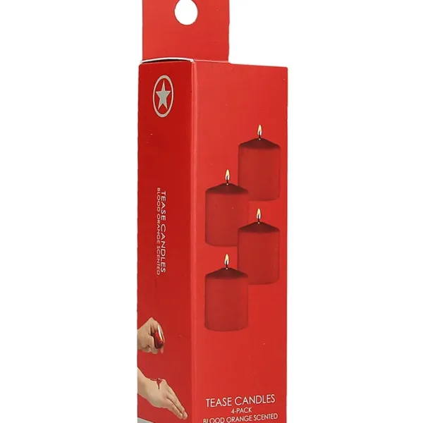 4 bougies SM rouges parfumées – Ouch!