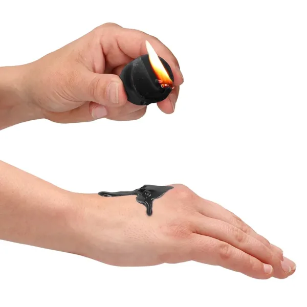 4 bougies SM noires parfum indocile – Ouch!