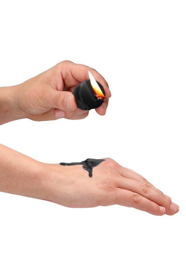 4 bougies SM noires parfum indocile - Ouch! – Image 2