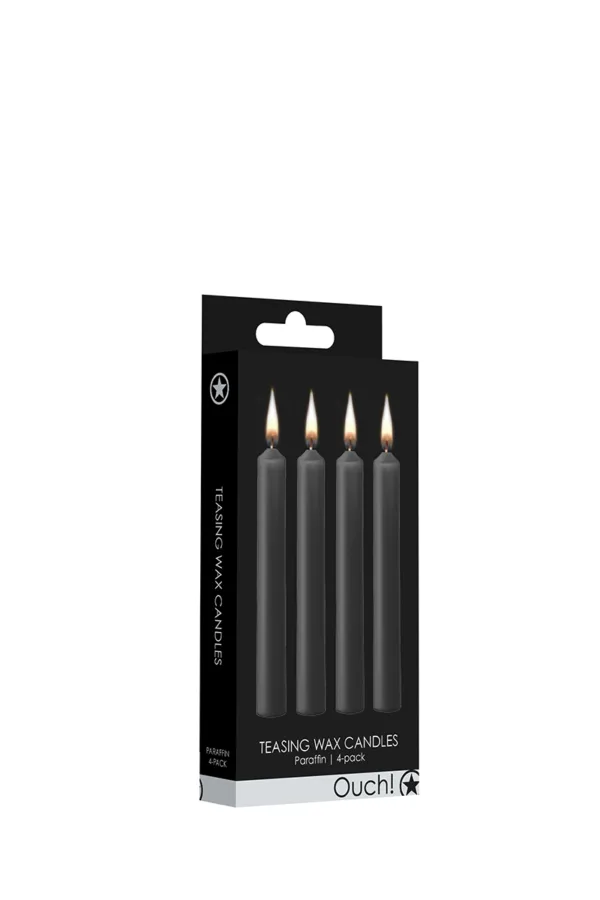 4 bougies SM noires – Ouch! - 94edenstreet.com - sexshop en ligne