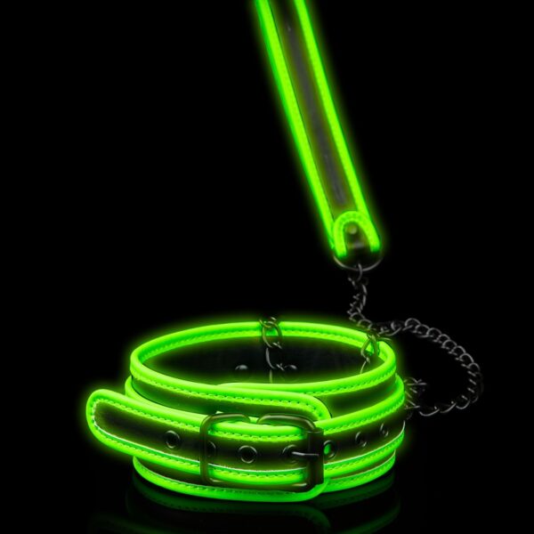 Collier et laisse phosphorescents – Ouch
