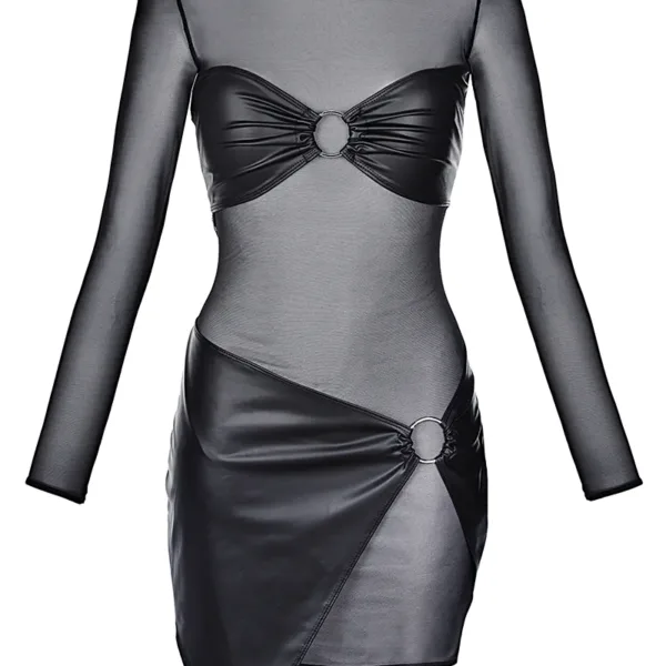 Robe noire V-9219 – Axami