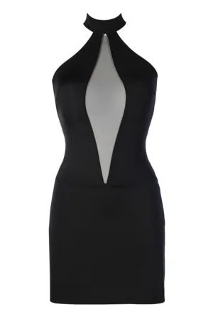 Robe noire V-9269 – Axami - 94edenstreet.com - sexshop en ligne