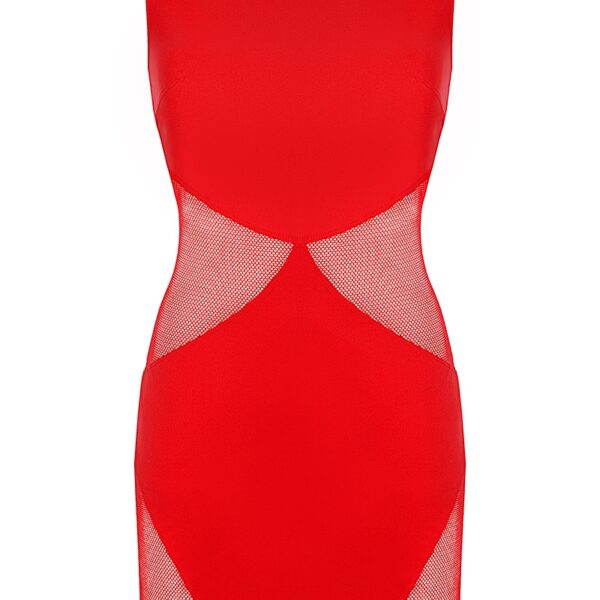 Robe rouge V-9289 – Axami
