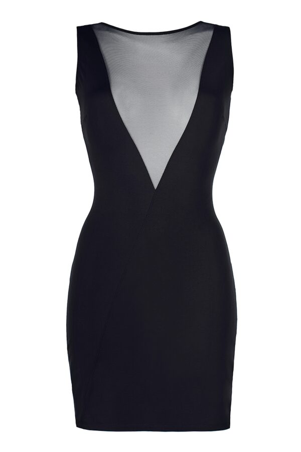 Robe noire V-9209 – Axami - 94edenstreet.com - sexshop en ligne