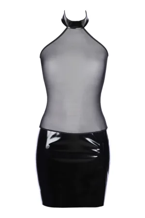 Robe noire V-9129 – Axami - 94edenstreet.com - sexshop en ligne