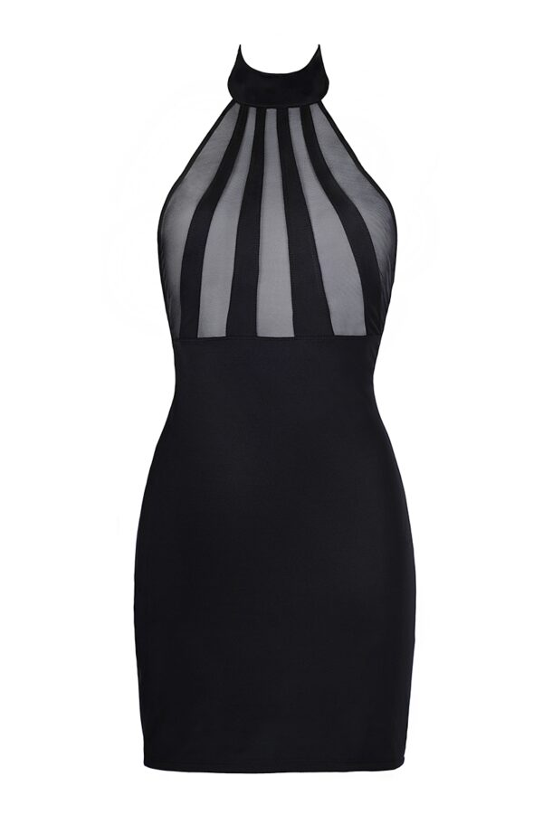 Robe noire V-9149 – Axami - 94edenstreet.com - sexshop en ligne
