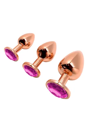 Plug bijou Tralalo rose M – Wooomy - 94edenstreet.com - sexshop en ligne