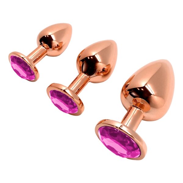 Plug bijou Tralalo rose M – Wooomy