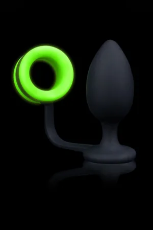 Plug avec cockring phosphorescent – Ouch - 94edenstreet.com - sexshop en ligne
