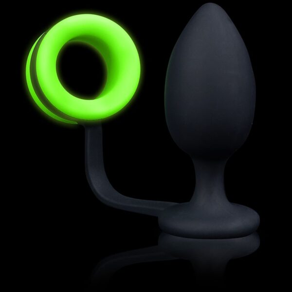Plug avec cockring phosphorescent – Ouch