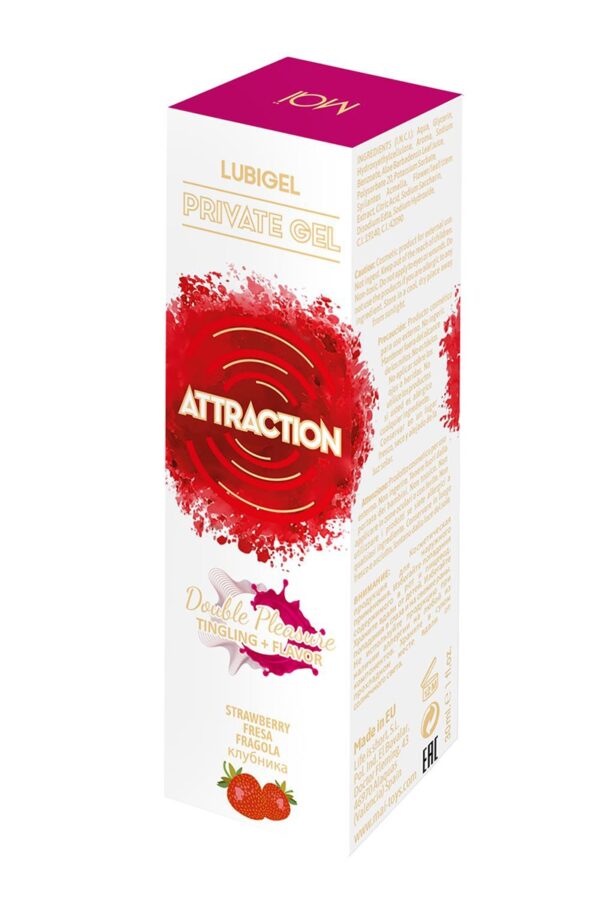 Lubrifiant stimulant fraise – Attraction - 94edenstreet.com - sexshop en ligne