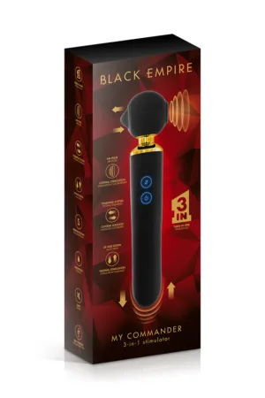 Triple stimulateur My Commander – Black Empire - 94edenstreet.com - sexshop en ligne