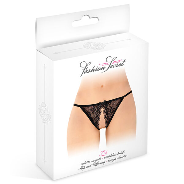 Culotte ouverte Zoé noire – Fashion Secret