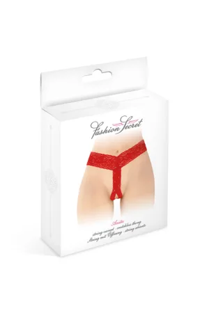 String ouvert Anita rouge – Fashion Secret - 94edenstreet.com - sexshop en ligne
