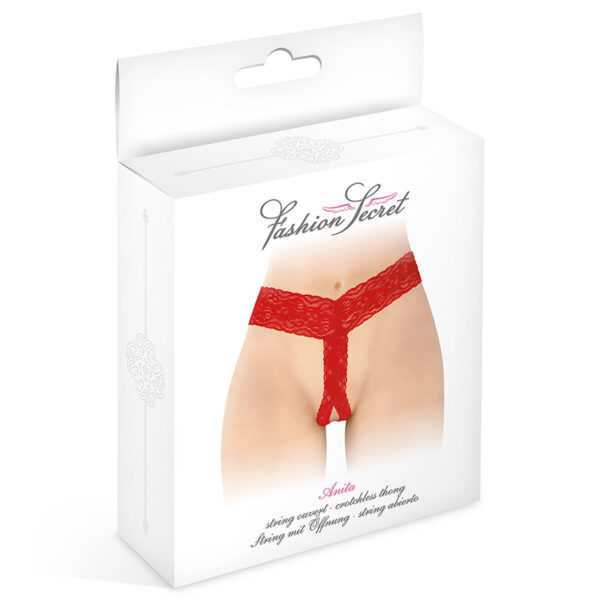 String ouvert Anita rouge – Fashion Secret