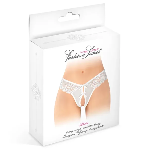 String ouvert Alicia blanc – Fashion Secret