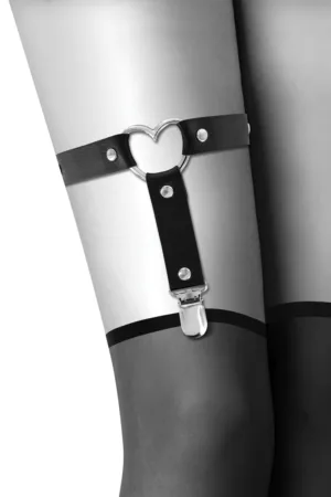Jarretière réglable avec coeur - 94edenstreet.com - sexshop en ligne