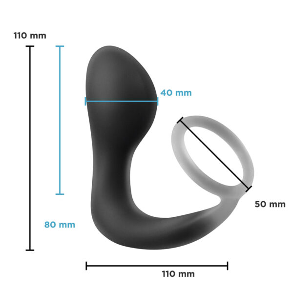 Plug prostatique avec cockring Renegade Slingshot