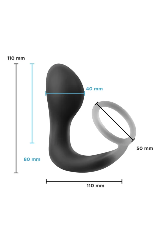 Plug prostatique avec cockring Renegade Slingshot - 94edenstreet.com - sexshop en ligne