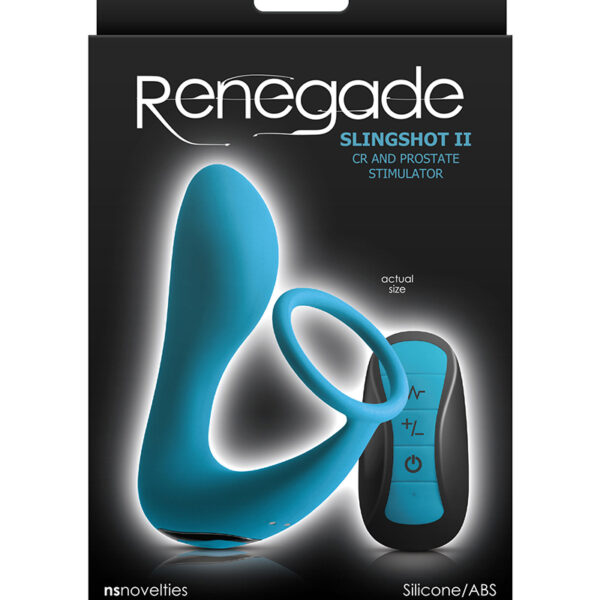 Plug prostatique avec cockring Renegade Slingshot 2