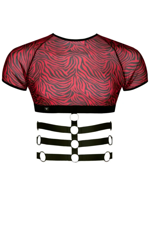 Top à manches courtes & harnais – Regnes - 94edenstreet.com - sexshop en ligne