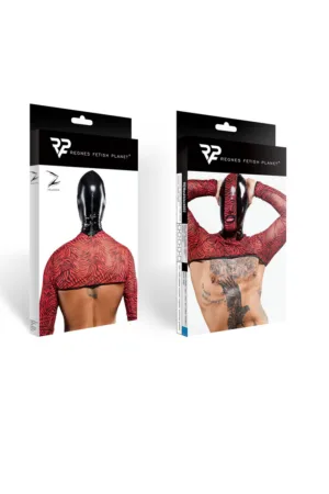 Cagoule à serrure en vinyle élastique – Regnes - 94edenstreet.com - sexshop en ligne