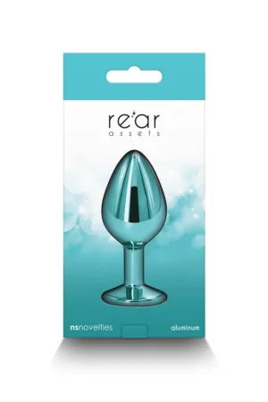 Plug bijou aluminium chromé vert M - 94edenstreet.com - sexshop en ligne