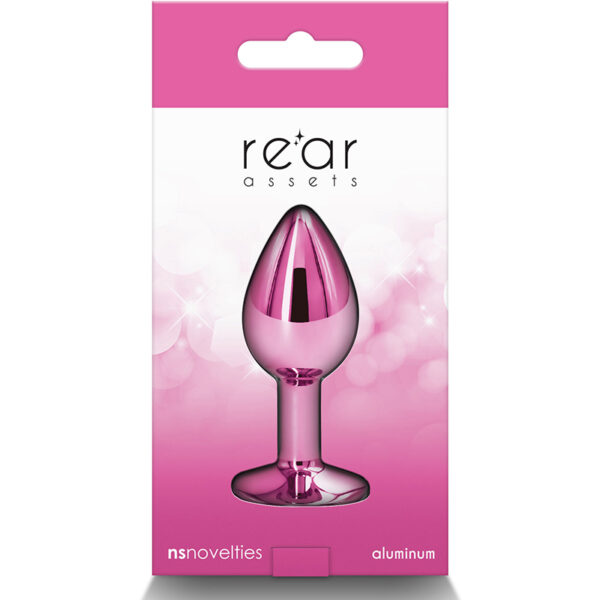 Plug bijou aluminium chromé rose S