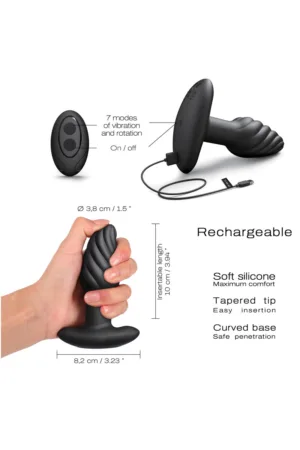 Plug anal rotatif Spin Plug – Dorcel - 94edenstreet.com - sexshop en ligne