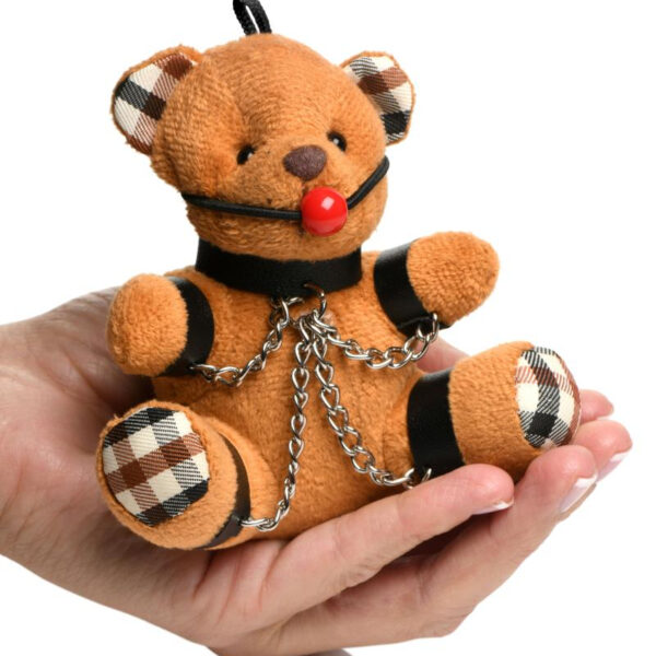 Porte-clés Teddy Bear bâillonné