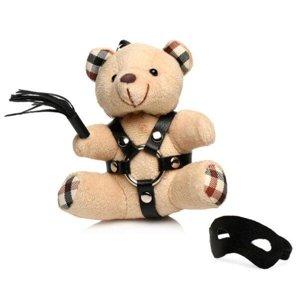 Porte-clés Teddy Bear BDSM avec martinet