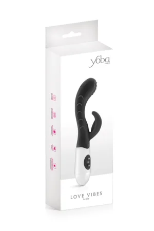 Vibromasseur Rabbit Leola noir – Yoba - 94edenstreet.com - sexshop en ligne