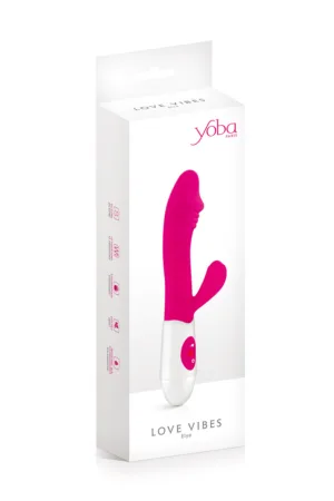 Vibromasseur Rabbit Elya rose – Yoba - 94edenstreet.com - sexshop en ligne