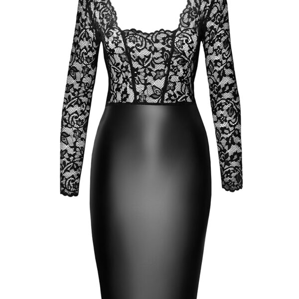 Robe Euphoria F295 wetlook et dentelle