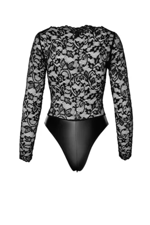 Body Psyché F296 wetlook et dentelle - 94edenstreet.com - sexshop en ligne