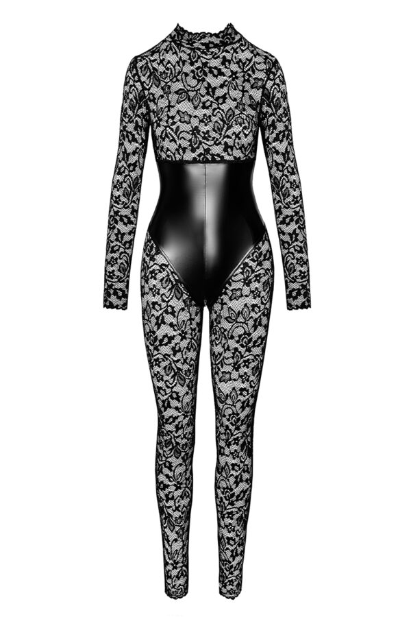 Combinaison corset Enigma F299 dentelle et wetlook - 94edenstreet.com - sexshop en ligne