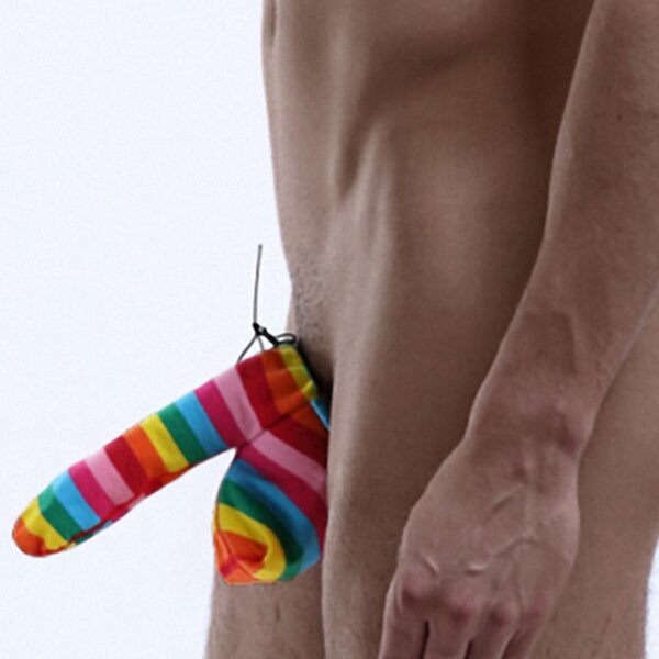 Cache-sexe multicolore