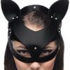 Masque de chat en cuir Bad Kitten - 94edenstreet.com - sexshop en ligne
